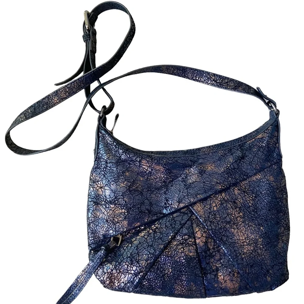 Kooba Metallic Purple Crossbody Bag *NEW* - Picture 1 of 12